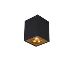 QAZQA quba - Spot de plafond Moderne - 1 lumière - L 85 mm - Noir - Design,Moderne - Éclairage
