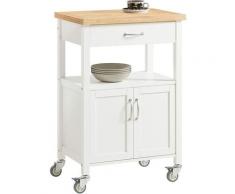 Sobuy - Meuble de Rangement à roulettes, Caisson roulant, Chariot L60xH90xP44cm ® FKW22-WN