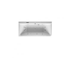 Baignoire balnéo Duravit P3 Comforts 1800 x 800 mm, angle gauche, habillage acrylique sans joint,