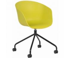 Chaise à roulettes Yäh Vert Pistache Noir