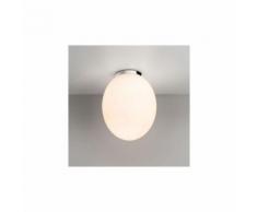 Plafonnier ovale salle de bain Cortona 240 H30,5 cm IP44 - Blanc - Blanc