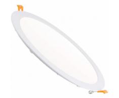 Spot led encastrable dalle ronde extra plat 24W blanc chaud