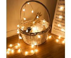 3M Guirlande Lumineuse,Guirlande lumineuse Multicolore,20Petites Boule Étanche IP65,1 Modes