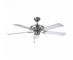Ventilateur de plafond ACRYLIC - Ø hélice 1320 mm - transparent / chrome brillant
