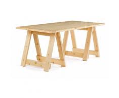 Table pliante en bois (180x90 cm) Anic Orme Bois Naturel - Bois Naturel Bois Naturel - Sklum