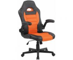 CLP - Fauteuil de bureau John noir/orange