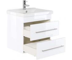 Meuble salle de bain Rio 650 blanc brillant