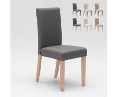 Chaise de restaurant rembourrée en bois style herniksdal COMFORT LUXURY | Shabby Gris
