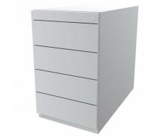 Bisley Caisson fixe Note™, avec 4 tiroirs universels sans haut, profondeur 775 mm, blanc trafic |