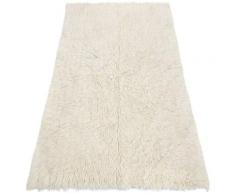 Rugsx - FLOKATI EN LAINE - Couvre-lit, Plaid blanc 300x400 cm