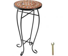 Table de Jardin, d'Appoint, de Balcon, de Bistrot, Table de Terrasse en Mosaïque 30 cm x 30 cm x