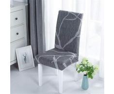 Housse de Chaise de Salle à Manger Patchwork Imprimé Couverture de Chaise Lavable de Housse de