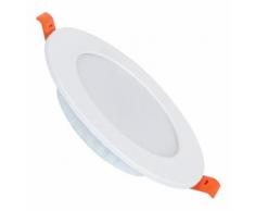 Spot Encastrable Dalle LED Ronde Slim 6W Downlight Panel Blanc Chaud 3000K - 3500K