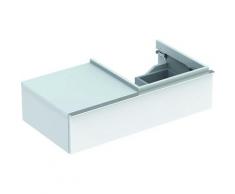 iCon Meuble sous-lavabo 840590 890x240x240x477 mm, Alpine poli brillant, Coloris: blanc laqué mat
