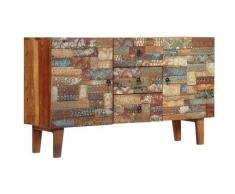 Helloshop26 - Buffet bahut armoire console meuble de rangement bois de récupération solide 140 cm