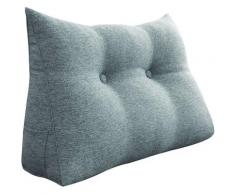 Coussin de Lecture, Oreiller Traversin Soutien Dorsal, Triangulaire Coussin à Coins, Gros Coussin