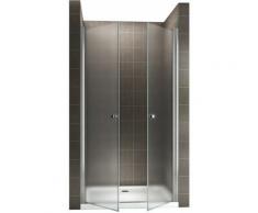 GINA Porte de douche H 185 cm largeur réglable 116-120 cm opaque