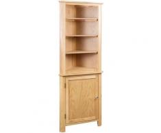 Armoire d'angle 59 x 36 x 180 cm Bois de chêne massif