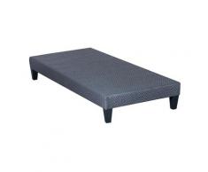 OLYMPE | Sommier tapissier en kit | gris ciment | 90x190 cm