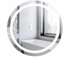 Wihhoby Miroir Salle de Bain avec Éclairage Circum 70cm(?) 20W Miroir Mural Rond LED Lumineux