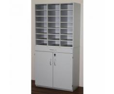 OFFICE AKKTIV Bloc multicases, modèle large - h x l x p 1864 x 913 x 440 mm, 21 casiers format A4