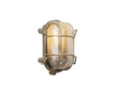 Applique Retro marron 18 cm IP44 - Nautica 2 ovale Rustique Luminaire exterieur IP44 - Qazqa