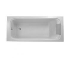 Jacob Delafon Baignoire blanche Elite avec pieds, vidage et coussin + Jacob Delafon tablier de