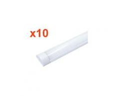 Réglette lumineuse LED 150cm 60W (Pack de 10) - Blanc Neutre 4000K - 5500K