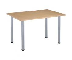 Certeo - Table de conférence avec pieds tubulaires | Rectangulaire| LxPxH 1600 x 800 x 740 mm|