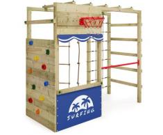 Aire de jeux Portique bois Smart Action Échafaudage grimpant avec mur d'escalade & accessoires de