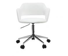 Fauteuil de bureau design JESSY - Blanc