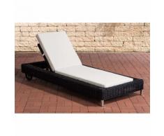 Lit de soleil exclusif Rosso 5 mm rond/noir Blanc beige
