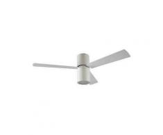 Ventilateur lumineux de plafond design Formentera - Gris - Argent
