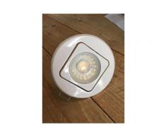 Support de spot encastrable rond orientable blanc | MR16