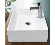 Lavabo vasque salle de bain en céramique suspendu / à poser angulaire 515x360mm