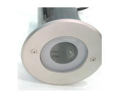 Mini encastré de sol Ø 252mm inox pour lampe GZ10 230V 50W max (non incl) 230V 34° IP68 IK09 1200