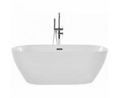 Beliani - Baignoire îlot ovale 150 cm blanche NEVIS II