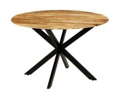 Vidaxl - Table de Salle à Manger 120x77 cm Bois de Manguier Brut et Acier