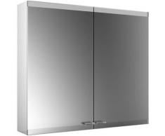 Emco asis evo Armoire de toilette éclairée, modèle apparent, 2 portes, 800 mm, Exécution: avec
