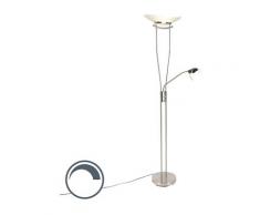Lampadaire Moderne en acier avec LED et dimmer - Lexus Qazqa Moderne Luminaire avec variateur