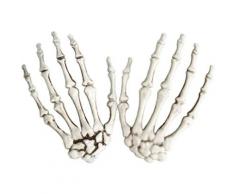 1 Paire de Mains squelettes os décoration de fête d'halloween pour Accessoires effrayants