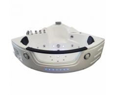 Baignoire balneo d'angle tactile Premium
