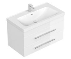 Emotion - Meuble salle de bain Mia 90 blanc brillant