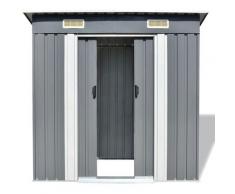 Inlife - Abri de jardin Métal Gris