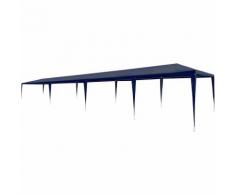 Tente de réception 3 x 12 m PE Bleu