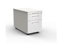 Certeo - Caisson mobile artline – blanc, 420 x 580 x 800 mm - 1 trisoir, 1 fichier de suspension