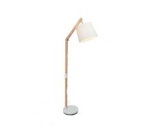 Lampadaire design Carlyn Beige Bois 09958A75 - Brilliant
