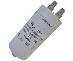 Condensateur 16mF 450V (294690-40738) (481281728957) Lave-linge WHIRLPOOL, ARISTON HOTPOINT, FAURE,