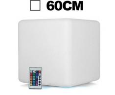 Cube LED Lumineux Multicolore 60CM Rechargeable Sans Fil