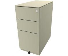 Bisley Caisson roulant Note™, avec 2 tiroirs universels, 1 tiroir pour dossiers suspendus, h x l x